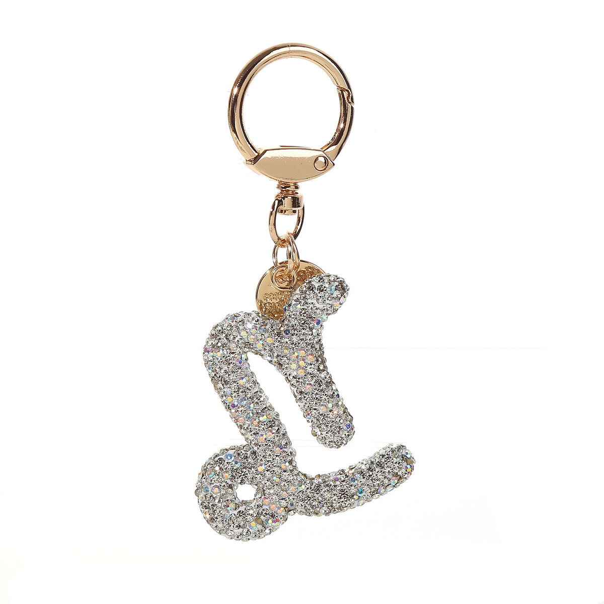 Rhinestone Zodiac Bag Charm — Capricorn