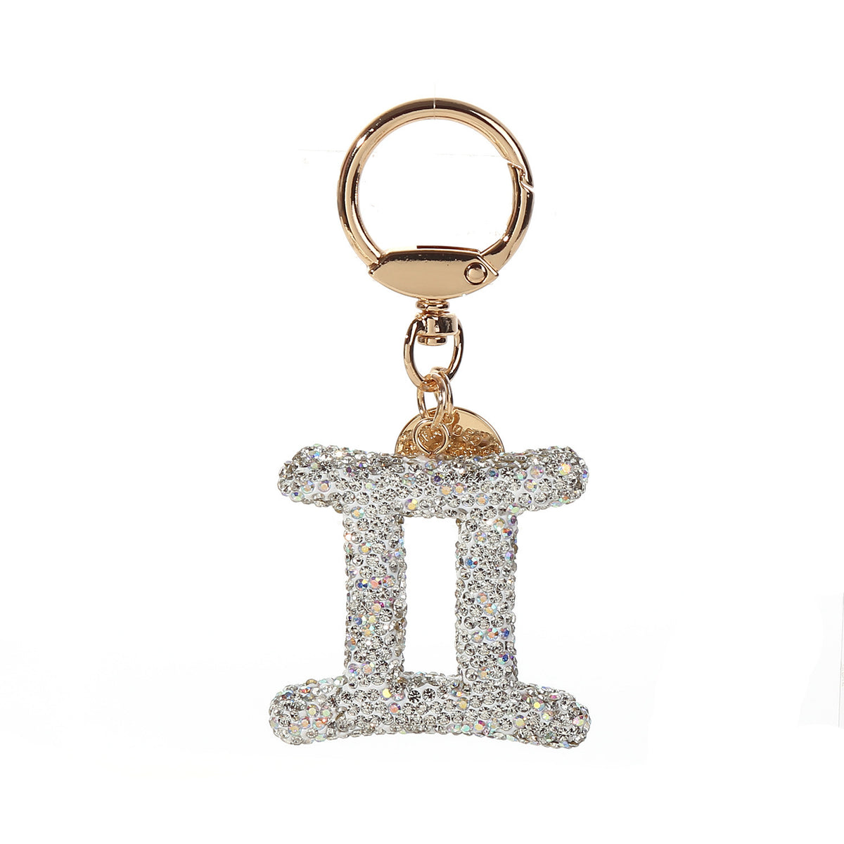 Rhinestone Zodiac Bag Charm — Gemini