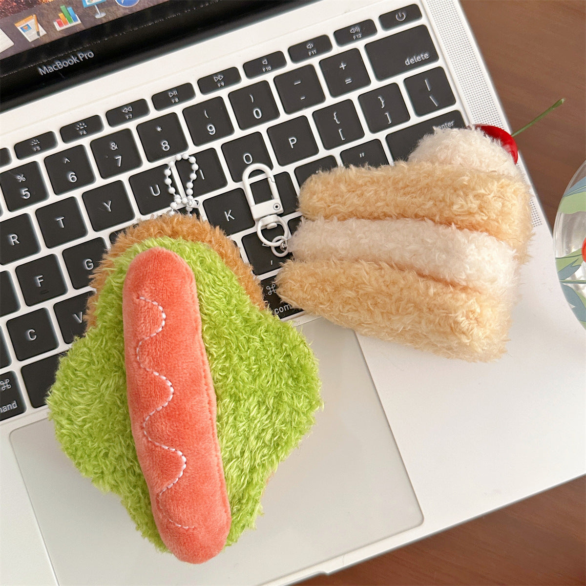Plush Food Bag Charm — product detail