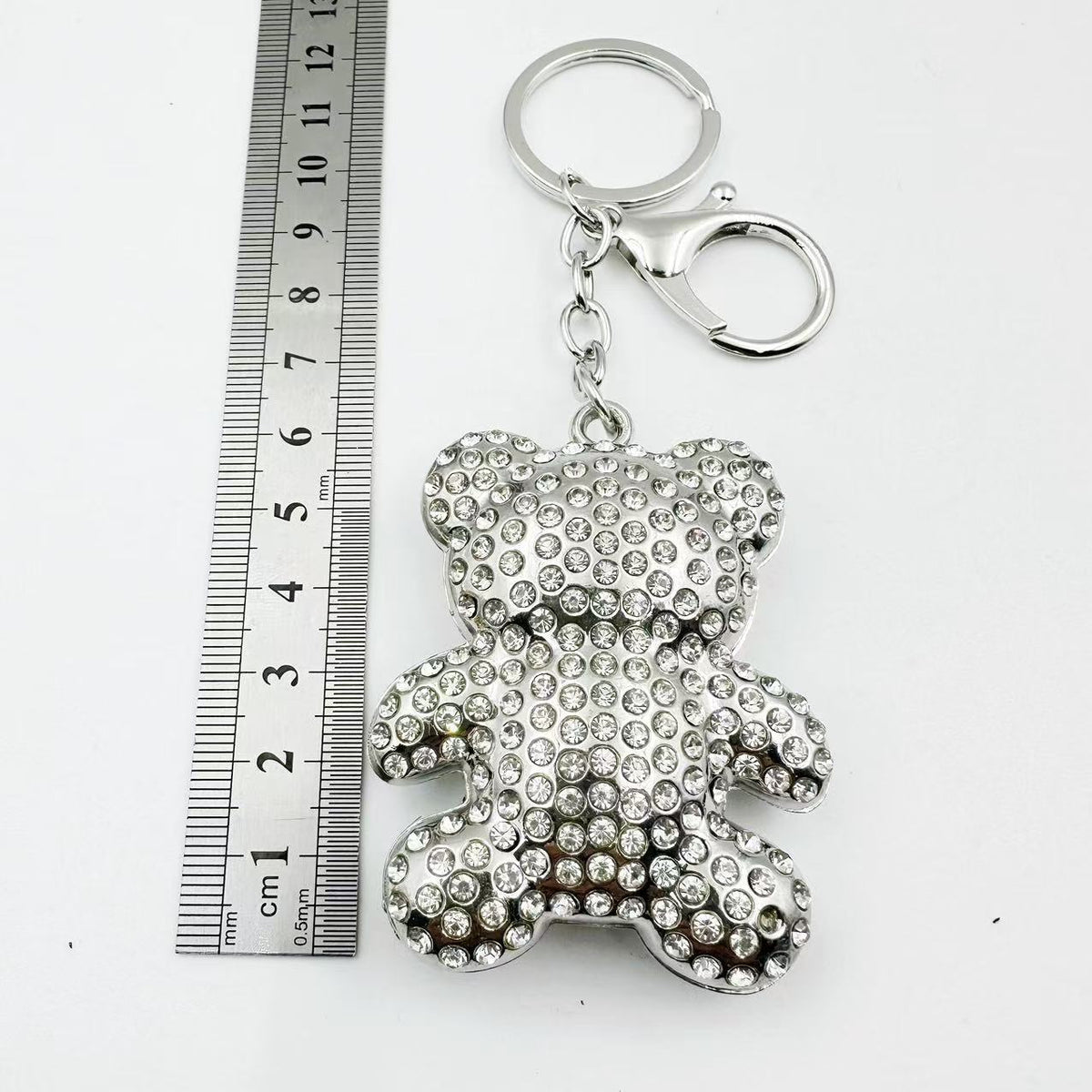Rhinestone Teddy Bear Bag Charm — product detail