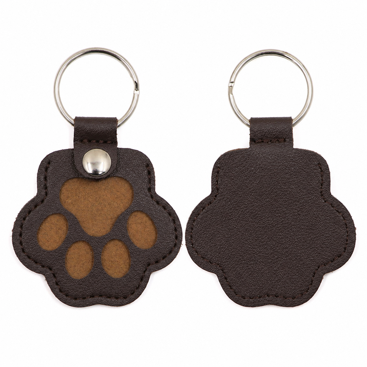 Paw window keepsake charm front and reverse detail