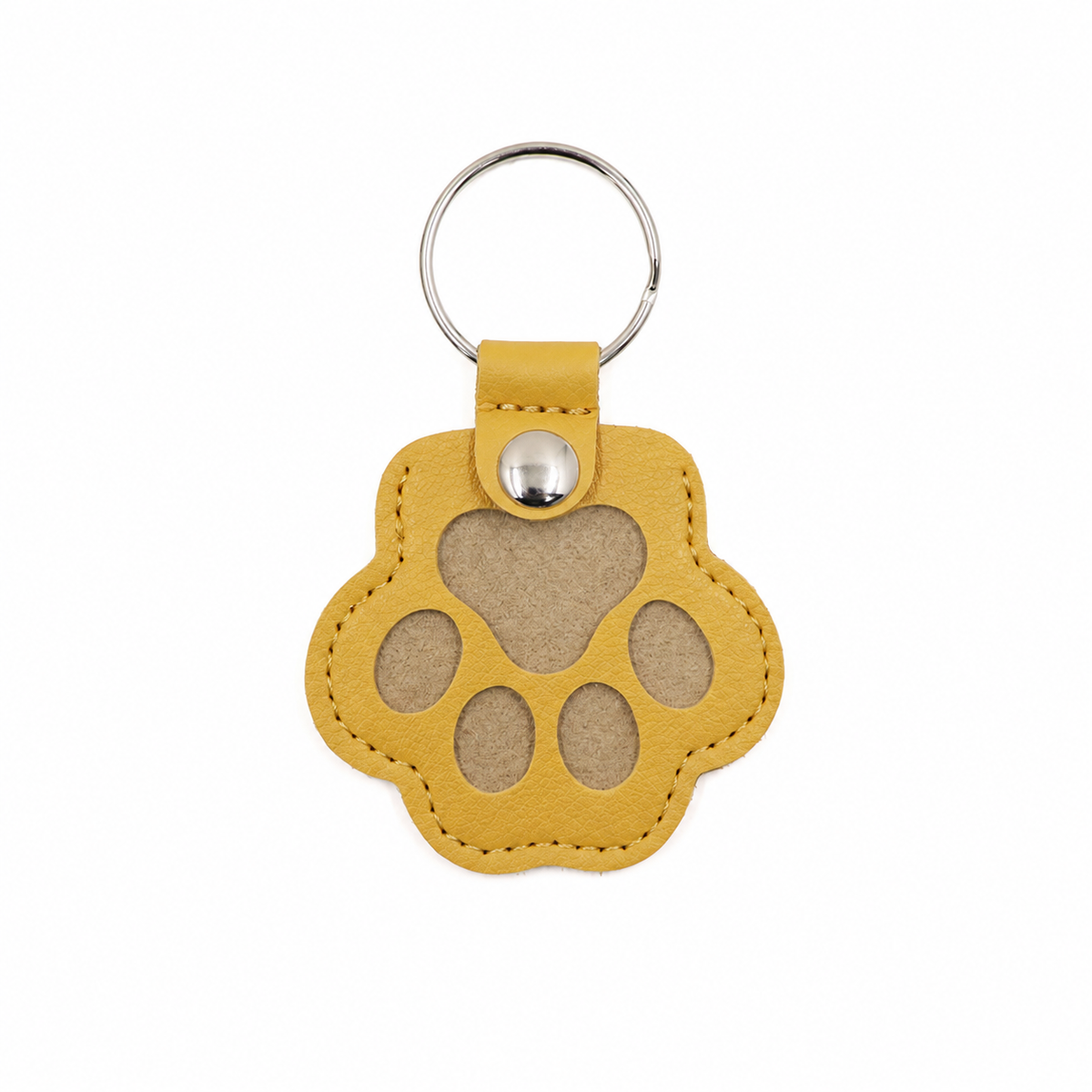 Paw window keepsake charm — Yellow