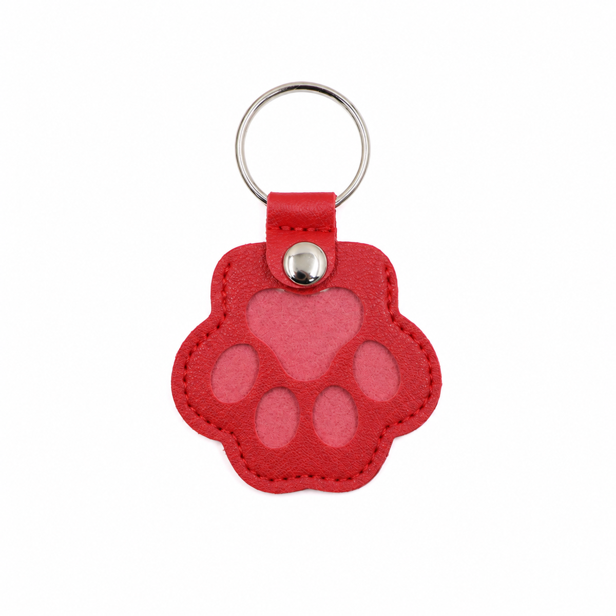 Paw window keepsake charm — Red