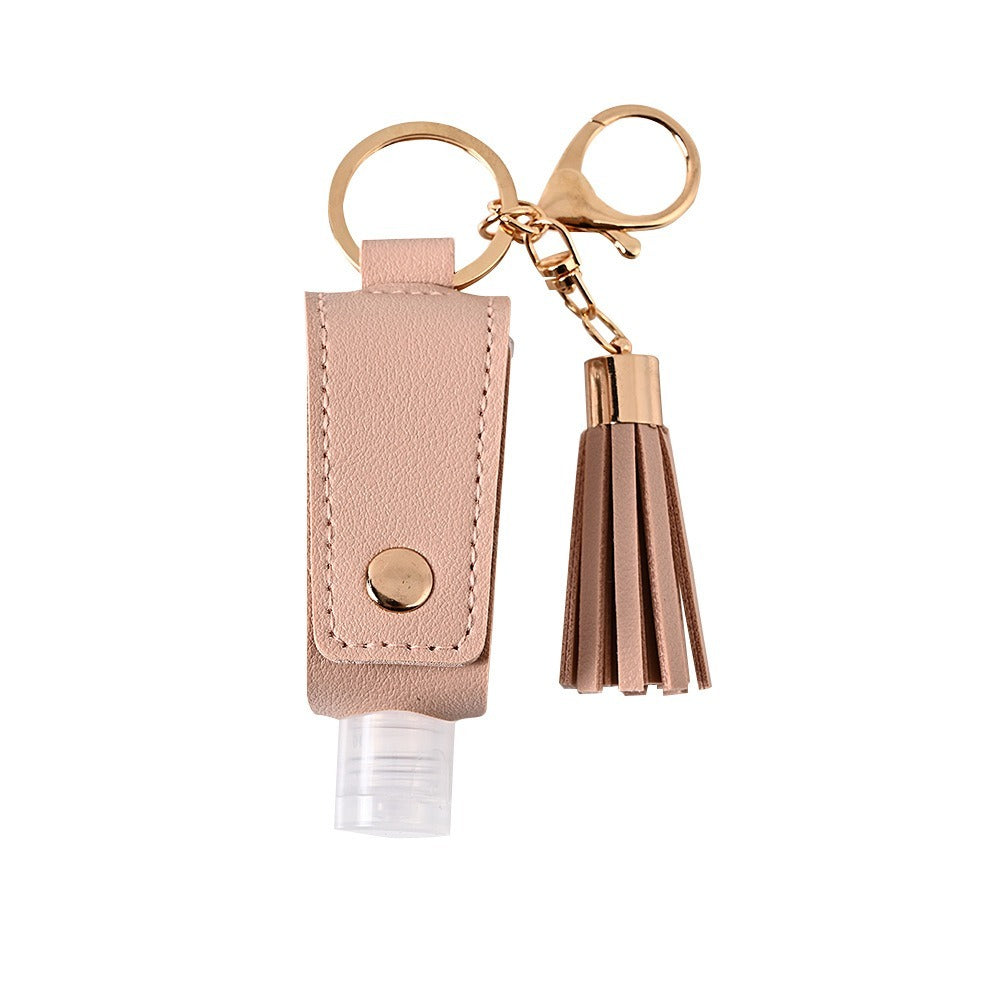 Tassel sanitizer bottle holder — Blush
