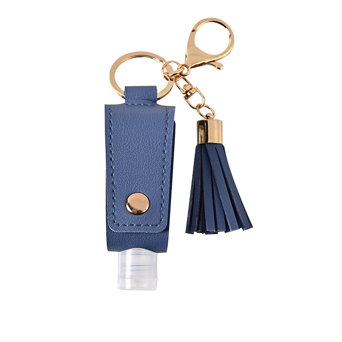 Tassel sanitizer bottle holder — Slate Blue