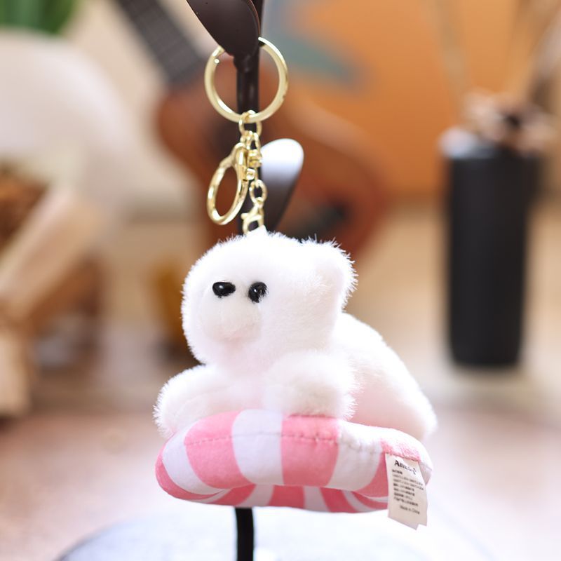 Ocean Animal Plush Bag Charm — Polar Bear