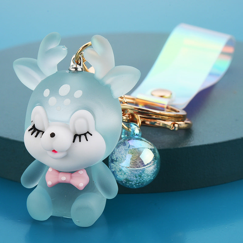 Light-Up Deer Bag Charm — Blue