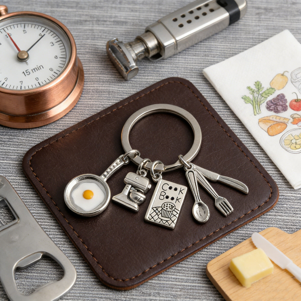 Mini Cooking Charms Keyring — detail view 6