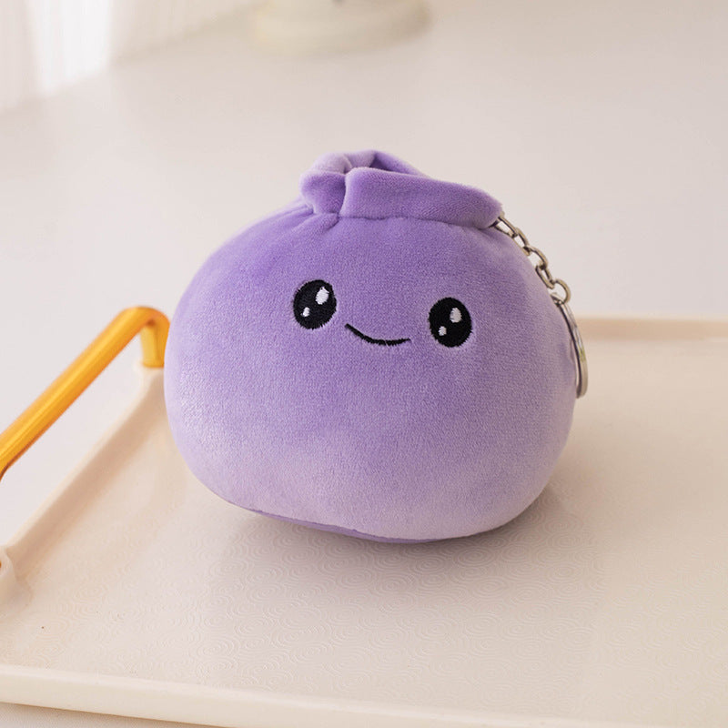 Rice Bao Plush Bag Charm — Purple