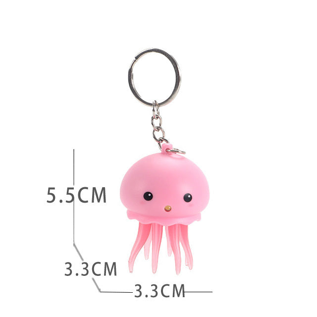 Jellyfish LED Bag Charm — detail view 2