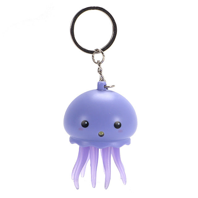 Jellyfish Flashlight Bag Charm — Purple