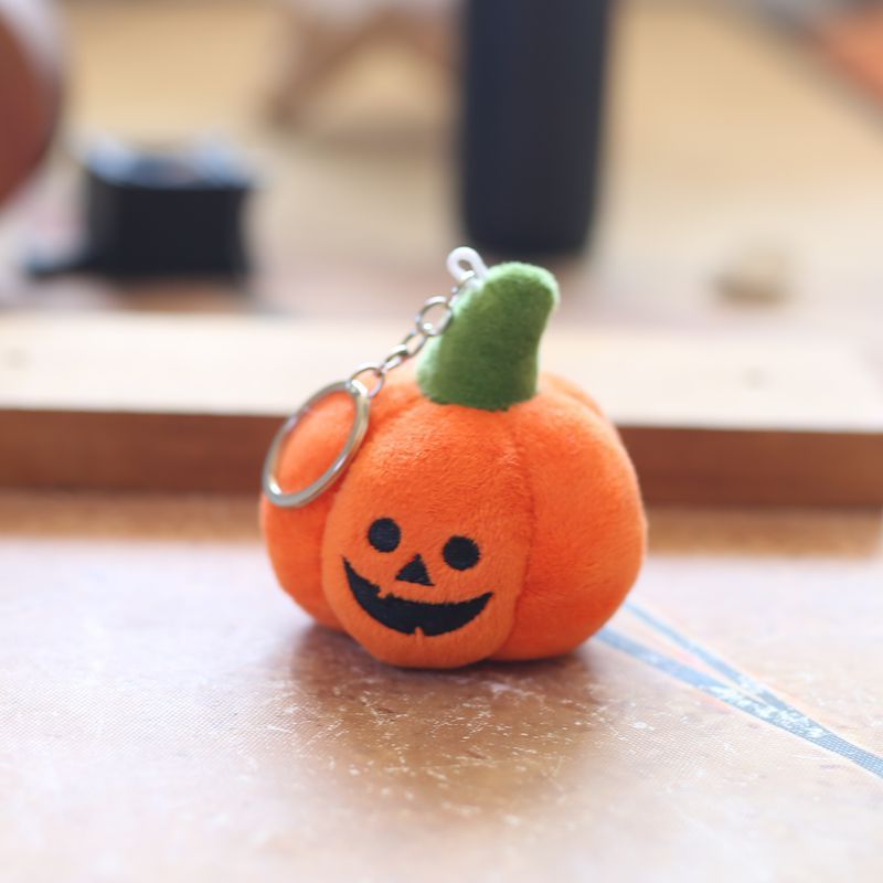 Pumpkin Plush Bag Charm — Round Eyes