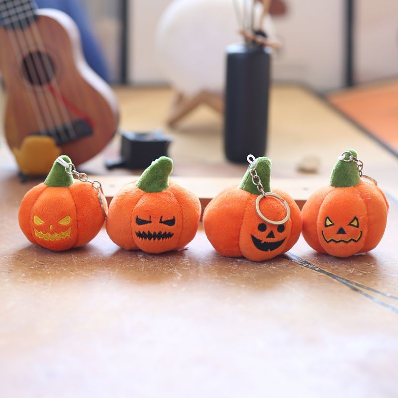 Pumpkin Plush Bag Charm — detail view 2