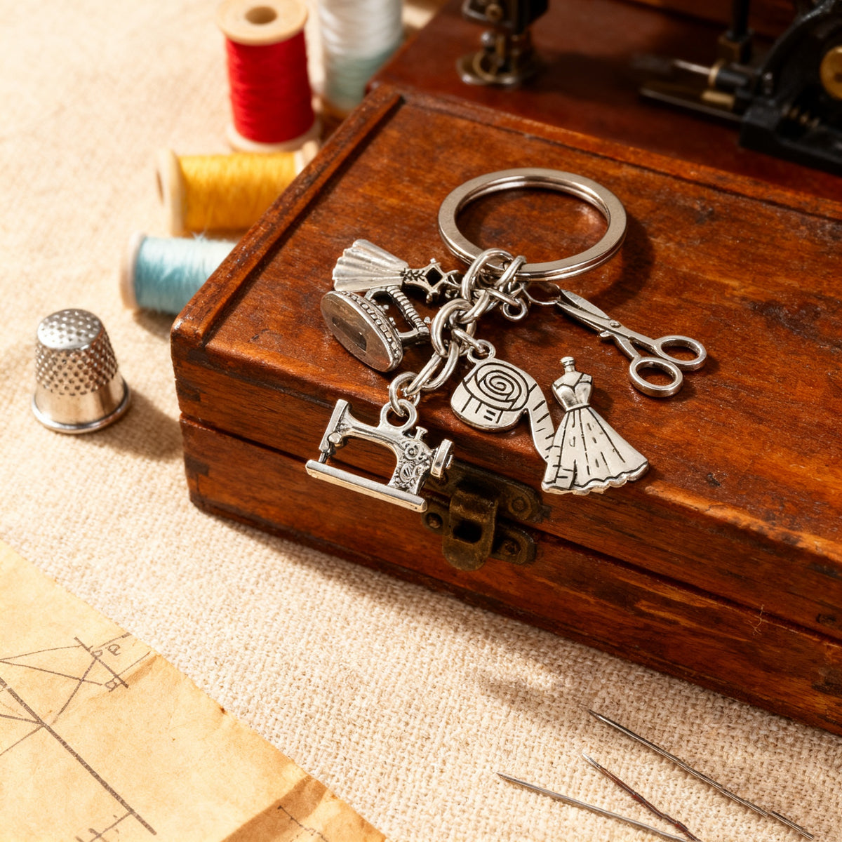 Sewing Machine & Notions Bag Charm — product detail 6