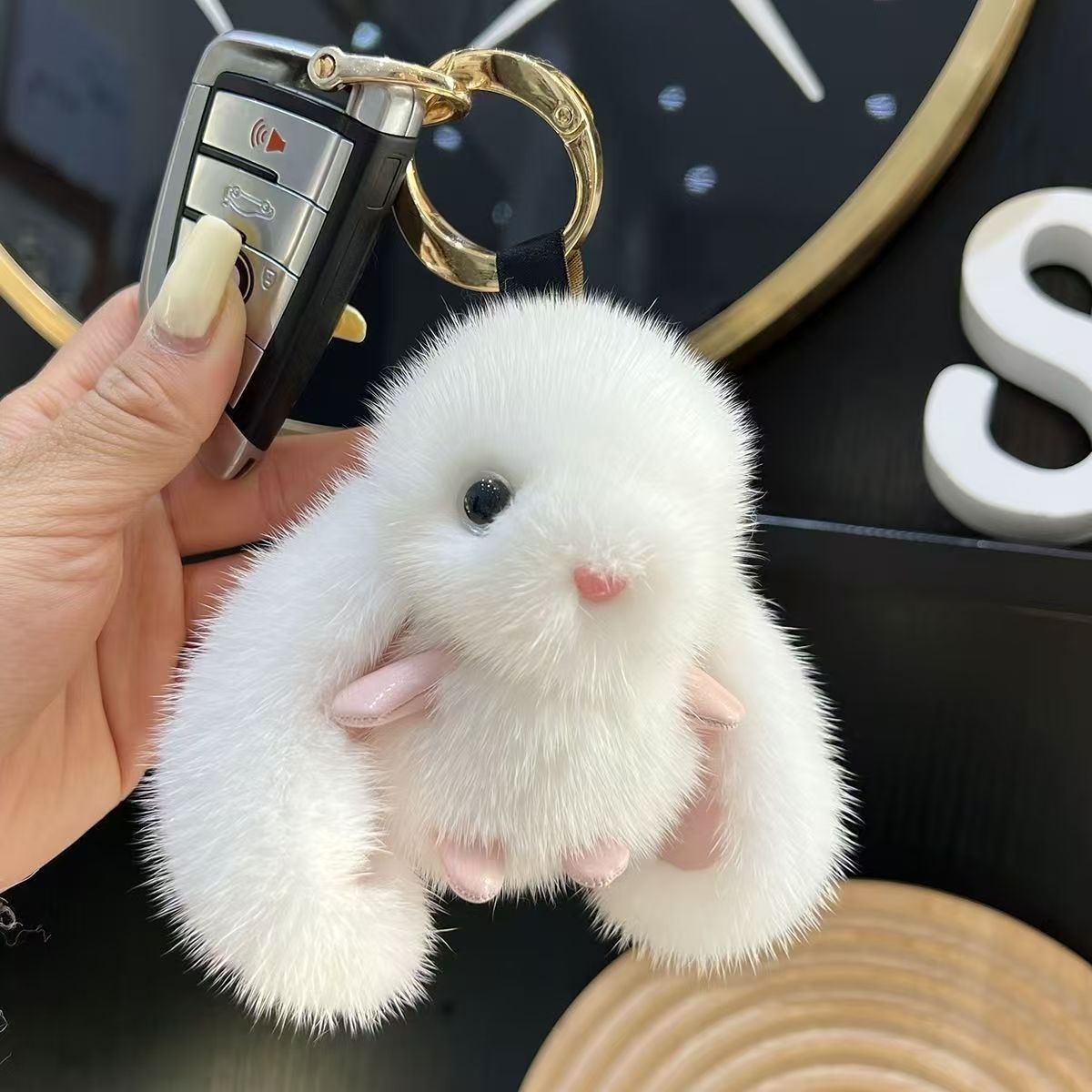 Fluffy Bunny Bag Charm — supplier product detail 2